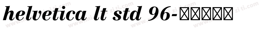 helvetica lt std 96字体转换